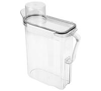POPETPOP Cubo de Loción Transparente para Detergente Tapa de Escala Clara, Plástico Resistente y Diseño Práctico para Almacenamiento en Lavandería