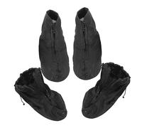 POPETPOP Cubrezapatos Impermeables Cremallera, Funda para Zapatos Resistente y Antideslizante, Material Plástico Duradero, Talla XL y L, Ideales para Ciclismo y Días Lluviosos, Paquete