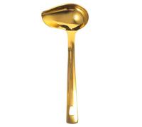 POPETPOP Cucharón de Acero Inoxidable para Salsa Mango Ergonómico, Accesorio de Cocina para Servir Aderezos y Salsas en Reuniones y Eventos