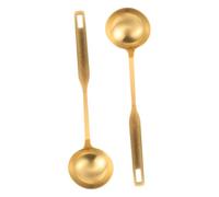 POPETPOP Cucharón De Sopa De Acero Inoxidable De 2 Piezas: Cuchara Resistente De Metal, Utensilios De Cocina Para Uso Doméstico Y En Restaurantes, Para Estofados, Salsas Y Guisos.