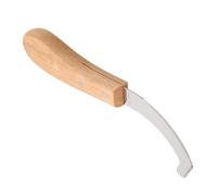 POPETPOP Cuchillo para Aseo de Precisión para Caballos para Huevos de Mosca con Hoja de Acero al Carbono y Mango de Madera Ligero en Exteriores