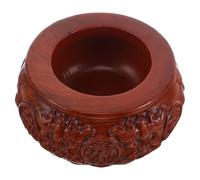 POPETPOP Cuenco de Buena Suerte Feng Shui Tallado en Madera Maciza, Cuenco de Dinero Decorativo para Hogar y Oficina, Artesanía en Palisandro, Diseño Resistente y Funcional Fortuna