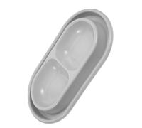 POPETPOP Cuenco Doble Resistente a Hormigas Diseño Moderno de PP para Gatos y Perros Adecuado para Alimentación en Interiores y Decoración del Hogar