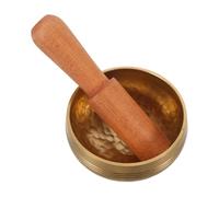 POPETPOP Cuenco Metálico Artesanal de Cuenco Sonoro para Meditación Yoga Mindfulness Manualidades Accesorios de Viaje Tibetano para Principiantes