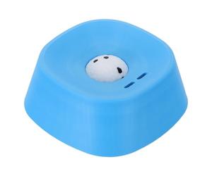 POPETPOP Cuenco para Lamer Perros Medianos Azul Antideslizante, Tazón Interactivo de Alimentación Lenta para Caldo de Huesos y Yogur, Comedero Nutritivo para Entrenamiento y