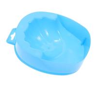 POPETPOP Cuenco para Remojar Uñas de Plástico Azul, 4 Piezas, Doble Capa, Recipiente para Eliminar Cutículas y Polvo de Inmersión, Tazón Compacto para Manicura Profesional y Uso Doméstico