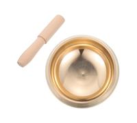 POPETPOP Cuenco Tibetano de Meditación Hecho Mano de Cuenco con Mazo para Yoga y Relajación Budista de Sonido para Terapia