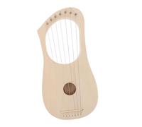 POPETPOP Cuerdas Arpa Lyra Profesional Instrumento Acústico de Madera para Músicos Amantes y Artísticas Color Beige
