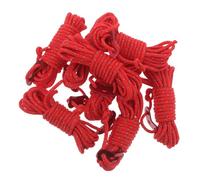 POPETPOP Cuerdas Tensoras Reflectantes para Tienda de Campaña 4 MM 8 Unidades Rojas Resistentes al Viento Intemperie para Camping y Senderismo al Aire Libre