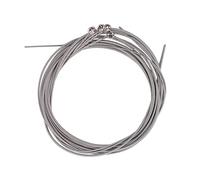 POPETPOP Cuerdas Vibración Estable y Sonido Sostenido Paquete de 4 Piezas Eléctricas de 4 Tiras en Acero Inoxidable Plata para Músicos Principiantes y Profesionales