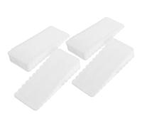 POPETPOP Cuñas para Nivelar Muebles De Tamaño Mediano Blancas, Calzas Antideslizantes De Goma para Patas De Mesa y Silla, Almohadillas Niveladoras Multifuncionales para Hogar, 4 Piezas, Uso Diario