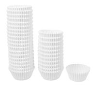 POPETPOP de Capacillos de Papel Diseño Sencillo y Práctico para Blancos 1000 Piezas Moldes para Hornear Desechables para Fiestas y Repostería