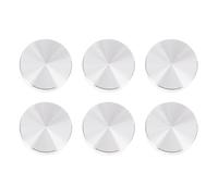 POPETPOP de Discos de Aleación de Aluminio 6 Piezas Resistentes Oxidación y Prácticos para Tableros de Mesa de Vidrio para Uso en Oficina y Hogar