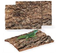 POPETPOP de Plataforma de de Árbol para Escalar 3 Piezas para Reptiles Textura Natural, Diseño Realista y Funcional en Terrarios de Reptiles y Tortugas