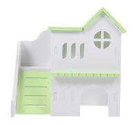 POPETPOP Decoración De Escondite Casa De Hámster Juguetes De Cama Villa De Hámster De PVC Adorable Nido para Mascotas
