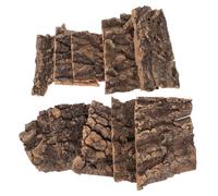 POPETPOP Decoración de Hábitat para Reptiles 14 Piezas Corteza de Árbol Simulada Tamaño Pequeño 5-9 CM Accesorios para Terrario Escalada y Escondite para Lagartos Tortugas y Dragón Barbudo