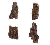 POPETPOP Decoración para Terrarios Reptiles Corteza Natural 4 Piezas Plataforma para Trepar Tamaño 12-20 Cm para Jaulas de Mascotas Reptiles y Anfibios