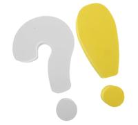 POPETPOP Decoraciones para Coche Creativas Símbolos Divertidos de Esponja, Resistentes al Clima, para Antena de Coche en Exterior, Pack de 2 Piezas Signos de Interrogación y Exclamación