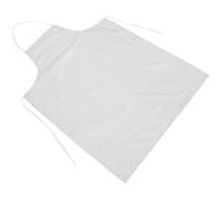POPETPOP Delantal y Resistente al Aceite para Cocina Limpieza y Barbacoa Delantal de Trabajo Multiusos Sin Bolsillo Color Blanco Grande