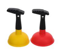 POPETPOP Desatascador de Cocina y Baño 2piezas con Goma Resistente para Limpieza Multifuncional y Destape Potente en Fregaderos y Desagües del Hogar