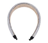 POPETPOP Diadema Ancha con Gemas de Imitación Brillantes, Cómoda y Transpirable, Accesorio para Cabello Adecuado para Salir y Fiestas Personales
