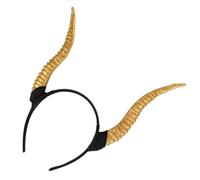POPETPOP Diadema de Cuerno de Oveja para Halloween, Aro de Pelo Elástico Tamaño, Material Ligero y Duradero, Unisex para Fiestas, Cosplay y Fotografía de Disfraces