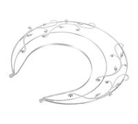 POPETPOP Diadema de Diosa Vintage de Tres Capas Aro de Ramas Blanca Tocado para Disfraz Chino y Boda Accesorios Cabello DIY Adecuado para Fiestas de Halloween y Eventos Hanfu