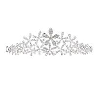 POPETPOP Diadema de Novia de Copo de Delicados Accesorios el Cabello de Boda Hecha de Cristal para Bodas y Eventos de Princesa