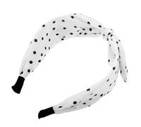 POPETPOP Diadema de Pelo con Lazo y Orejas de Conejo de Color 1 Unidad Ancho Tejido Suave para Mujer Fiesta y Uso Diario