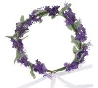 POPETPOP Diadema Floral de Lavanda para Festival y Luna de Miel, Ligera y Cómoda de Tela, Accesorio Elegante y Chic el Cabello Varios estilos