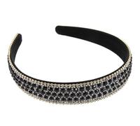 POPETPOP Diadema Gemas de Imitación para Mujer, Cómoda y Antideslizante, Tela y Piedras Brillantes Adecuado para Uso Diario y Ocasiones Formales