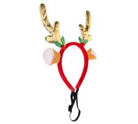 POPETPOP Diadema navideña para Mascotas Sudadera Perro de Juguete Disfraz de Peluca de Perro Sombreros para Perros Accesorios para el Pelo de Perro Tocado de Navidad para Mascotas Felpa