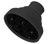 POPETPOP Difusor Plegable para Secador de Pelo Accesorio de Silicona Negro Distribuidor de Calor para Cabello Rizado y Ondulado Duradero y Fácil de Limpiar Adecuado para Salón y Uso