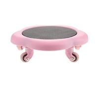 POPETPOP Disco Deslizante para Ejercicios Abdominales, Disco Deslizante, Flor de 5 Ruedas, Plástico, Rosa, para Casa, Entrenamiento Abdominal y Modelado del Abdomen