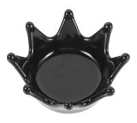 POPETPOP Diseño de Tiara Bandeja Porta Joyas de Cerámica Negra