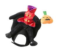 POPETPOP Disfraz Halloween para Perros y Gatos Ropa de Cosplay con Diseño de Calabaza Sin Cabeza Traje Divertido para Mascotas Pequeñas Fiestas y Celebraciones