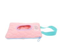 POPETPOP Dispensador Portátil y Uso Práctico de Toallitas Húmedas para Ñiño Tapa Colgante de Algodón Rosa Tapa Colgante para Cochecito Adecuado para Viajar
