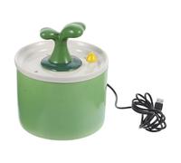 POPETPOP Dispenser De Agua para Mascotas De Cerámica Filtro Fuente De Agua Automática para Gatos y Perros Diseño Elegante y Silencioso para Mantener y Atraer Tus Mascotas Beber