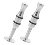 POPETPOP Dispositivo de Entrenamiento de Fuerza Bucal 2 Piezas de Metal Plateado, Mejora el Control Boca para Saxofón y Adecuado para Principiantes y Profesionales