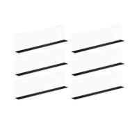 POPETPOP Divisores De Estantería Magnéticos Transparentes 6 Piezas Organizador Compacto para Separadores De Estantes En Supermercados Y Hogar 9.84X2.36X1.18 Pulgadas