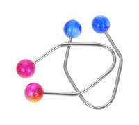 POPETPOP Ejercitador Facial para 2piezas de Acero Inoxidable y Piedra, Fácil de Usar para Mejillas y Formación Equilibrada de Naturales Color Aleatorio