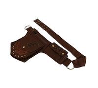 POPETPOP Embalar riñonera Bolso de Hombre Bolso de Moda Accesorios de cinturón de Trabajo Mini Women portamovil sujeta moviles Soporte para teléfono Bolsa de Cintura Planchar Brown