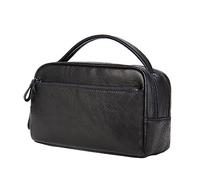 POPETPOP Embrague Empresarial Bolso de Hombre Bolso de Mano Súper Gran Capacidad de Almacenamiento Portátil Duradero para Viaje Negro para Oficinas