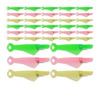 POPETPOP Enhebrador Rápido Forma de Pez de Plástico para Costura Manual y Máquina de Coser, 45 Piezas, Ligero y Resistente para Bordado y Manualidades en Casa