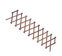 POPETPOP Enrejado de Jardín Extensible, Valla de Sauce Extensible, Soporte de Madera para Plantas Trepadoras, Marrón, Madera, para Plantas Trepadoras y Pepino, para Vallas y Macetero