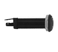 POPETPOP Entrada para Guitarra Eléctrica, Conector Tipo Tubo de Metal Negro, Repuesto de Alta Sensibilidad para Salida e Entrada Guitarra
