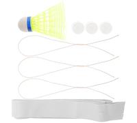 POPETPOP Entrenador de rebote de bádminton, equipo de entrenamiento para un solo jugador, herramienta elástica para ahorro de espacio, herramienta de autopráctica para uso completo, dispositivo de