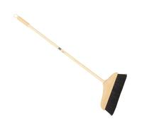 POPETPOP Escoba De Madera De Pino Cerdas Suaves De Crin, Mango Largo De Acero Inoxidable, 90 Cm, Escoba Antiestática para Limpieza De Pisos, Alfombras y Patios, Herramienta Doméstica Hogar