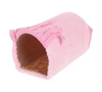 POPETPOP Escondite De Mascotas para Chinchillas Refugio De Peluche para Hámsteres Lugar De Descanso para Conejos y Cobayas Juguete Túnel con Bordes Suaves para Animales Pequeños