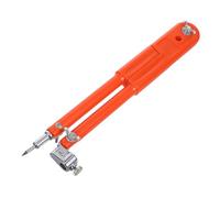 POPETPOP escribano de carpintería divisor de ala de precisión de círculos de dibujo Ingeniería Scriber Compass de redacción de carpintería de dibujo Metal rojo